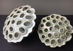 Des pots Lotus vaasjes, Huis en Inrichting, Aardewerk of Porselein, Ophalen of Verzenden, Zo goed als nieuw, Minder dan 50 cm