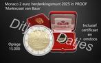 2 euro Monaco 2025 - Markiezaat van Baux Proof, Ophalen of Verzenden, Koningin Beatrix, 50 gulden