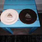 Bonbonschaaltjes Delicious 1x bruin 1x beige, Huis en Inrichting, Keuken | Servies, Ophalen, Gebruikt, Schaal of Schalen, Overige stijlen