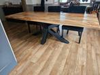 Eetkamer tafel mango hout 240x100, 200 cm of meer, 50 tot 100 cm, Overige materialen, Rechthoekig