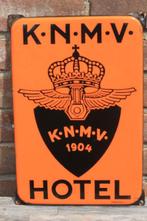 emaille bord K.N.M.V. HOTEL Langcat Bussum, Antiek en Kunst, Antiek | Emaille, Ophalen