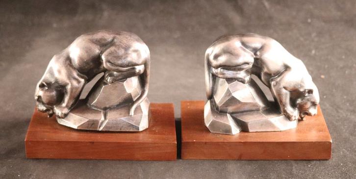 Paar Art Deco boekensteunen, Antiek en Kunst, Antiek | Woonaccessoires, Ophalen of Verzenden