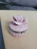 Sieradendoosje Roze Porseleinen, Ophalen of Verzenden