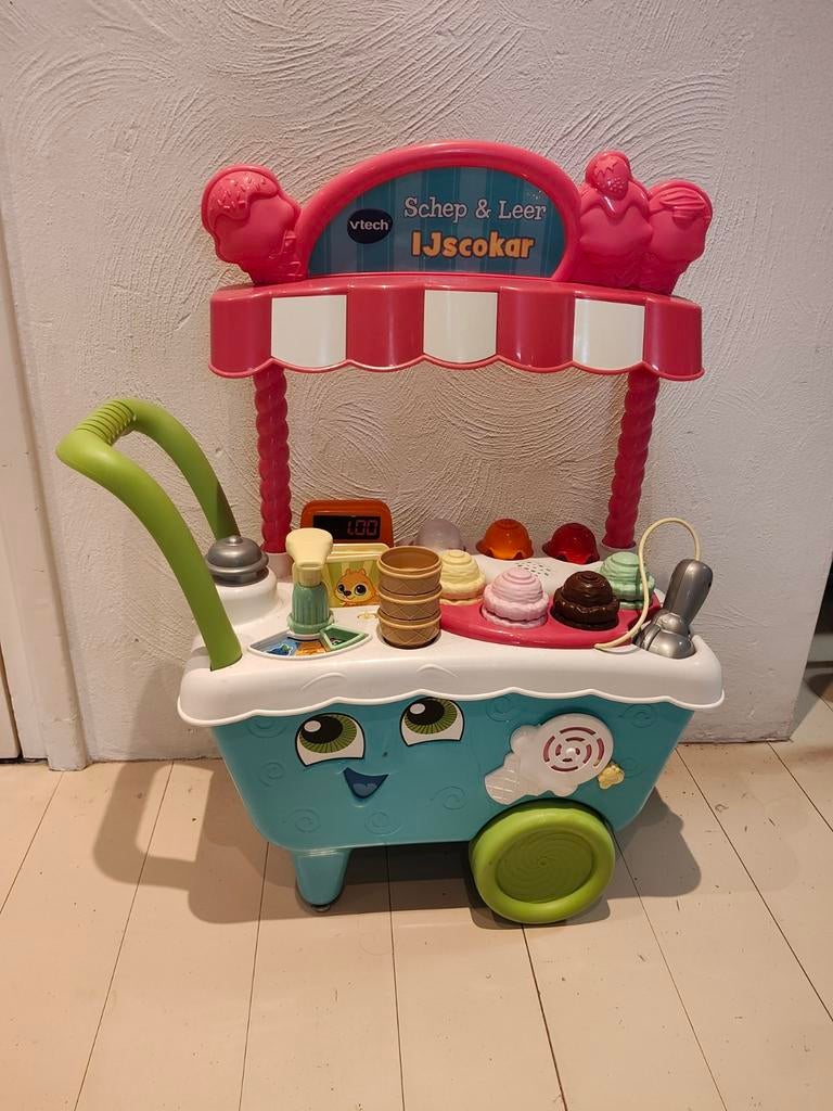 VTech Schep & Leer IJscokar - Compleet!, Ophalen, Zo goed als nieuw, Kunststof, Speelkeuken