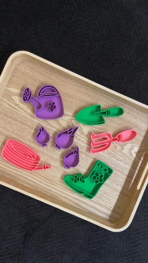 Vulvormen tuinieren gekleurd 8-delig, Kinderen en Baby's, Speelgoed | Educatief en Creatief, Nieuw, Ontdekken, Ophalen of Verzenden