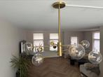 Hanglamp, 50 tot 75 cm, Ophalen of Verzenden, Zo goed als nieuw, Glas