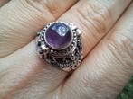 Vanoli - 925 zilveren poison gif ring amethist maat 18,5, Sieraden, Tassen en Uiterlijk, Ringen, 18 tot 19, Vanoli, Amsterdam