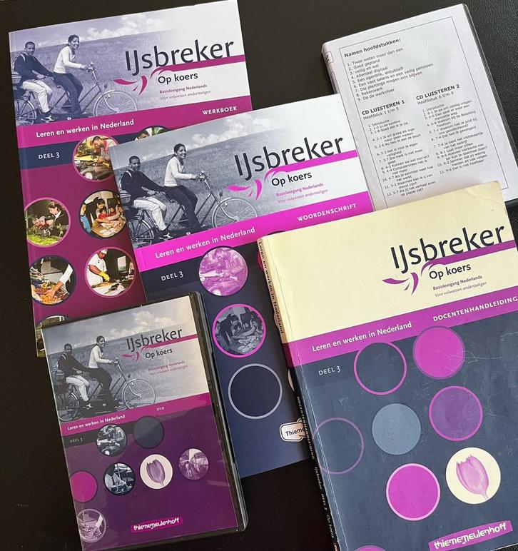 NT2 - IJsbreker op Koers - van A2 naar niveau B1 + extra’s, Boeken, Studieboeken en Cursussen, Zo goed als nieuw, Alpha, Ophalen of Verzenden