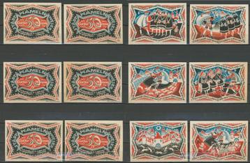 Hameln 6x 50 Pfg 1921 Duits Noodgeld Biljet r-174 jdu beschikbaar voor biedingen