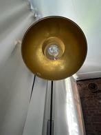 Industriele vloerlamp mat zwart met warm goud, Ophalen, Zo goed als nieuw, 150 tot 200 cm
