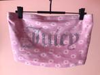 Y2k Roze Fluwelen Juicy Couture Strass Tube Top Bloemetjes M, Kleding | Dames, Tops, Ophalen of Verzenden, Zo goed als nieuw, Roze