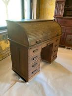 Eiken secretaire met rolluik. Goede conditie ., Ophalen of Verzenden, Zo goed als nieuw
