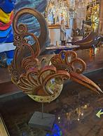 Unieke houten vogel herkomst India erg mooi en apart beeld, Antiek en Kunst, Ophalen of Verzenden