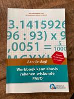 Werkboek kennisbasis rekenen-wiskunde PABO, Ophalen of Verzenden, Zo goed als nieuw