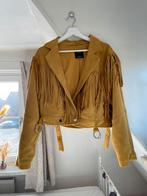 Franje jas geel maat M bershka, Ophalen of Verzenden, Zo goed als nieuw, Maat 38/40 (M), Geel