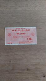 kaart, AJAX-Willem II 3-1,                     seizoen 90/91, Overige typen, Gebruikt, Ajax, Verzenden