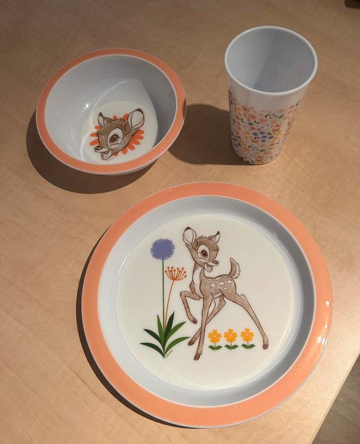 Kinderservies Bambi, Kinderen en Baby's, Kinderspulletjes, Nieuw, Ophalen of Verzenden