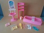 Vintage Barbie Badkamerset merk Mattel, Verzamelen, Poppenhuizen en Toebehoren, Ophalen of Verzenden, Gebruikt, Poppenhuis