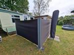 dubbel uitschuifbaar windscherm 3 x 3 meter, Tuin en Terras, Ophalen of Verzenden, Gebruikt
