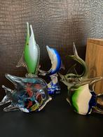 Murano glas vissen - 5 stuks, Antiek en Kunst, Antiek | Glas en Kristal, Ophalen of Verzenden