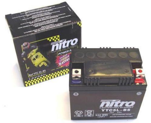 Accu Ytc5L-Bs Gel Agility V-Clic 5.5 Amp Nitro 120118, Motoren, Tuning en Styling, Ophalen of Verzenden
