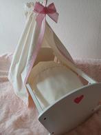 Bekleed Poppenbedje + Popje - Handgemaakt, Ophalen of Verzenden, Nieuw, Babypop