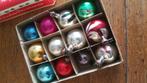 doos 33 antieke-oude kerstballen , alles glas, Diversen, Kerst, Ophalen of Verzenden, Gebruikt