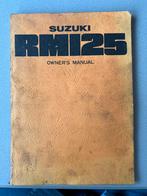 Owners manual Suzuki RM125 1977 twinshock perfect mooi, Motoren, Handleidingen en Instructieboekjes, Suzuki