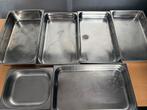 set RVS Gastronorm bakken – GN 1/1 & GN 1/2 – Horeca, Ophalen, Zo goed als nieuw