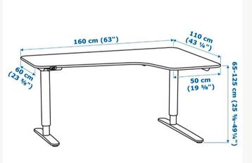 Ikea bekant bureau elektrisch (rechts) - afbeelding 6
