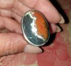 Ring maat 19 batu akik Garut Indonesië, 19 tot 20, Ophalen of Verzenden, Zo goed als nieuw, Dame of Heer