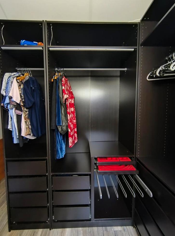 Ikea Inloopkast - 6 Delen, Huis en Inrichting, Kasten | Kledingkasten, Gebruikt, 200 cm of meer, 200 cm of meer, 50 tot 75 cm