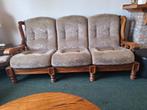Eikenhouten Bank & Tafel Set - Klassiek en Comfortabel, Ophalen, Hout, Gebruikt, Klassiek
