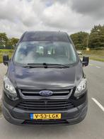 Te koop Rolstoel bus Ford Transit Custom 2015 Zwart, Auto's, 74 pk, Zwart, 4 cilinders, Zwart
