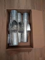 Zinken bladvangers 100 mm met overschuifmof, Ophalen, Afvoer, Nieuw, Zink