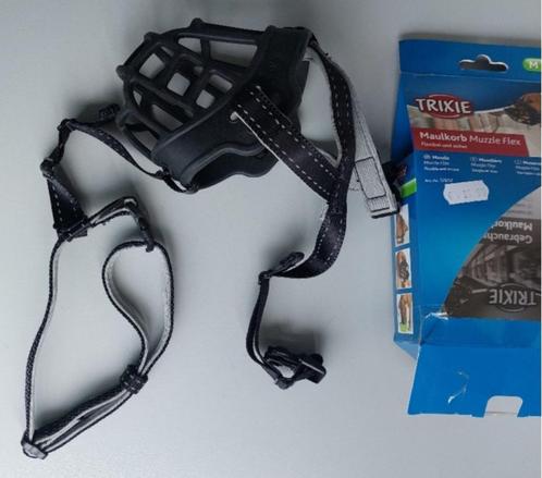 Muilkorf, Trixie Muzzle Flex, zwart, maat-M (NIEUW), Dieren en Toebehoren, Honden-accessoires, Nieuw, Ophalen of Verzenden