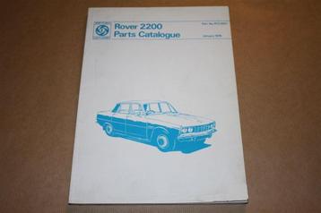 Rover 2200 Parts Catalogue - 1974 beschikbaar voor biedingen