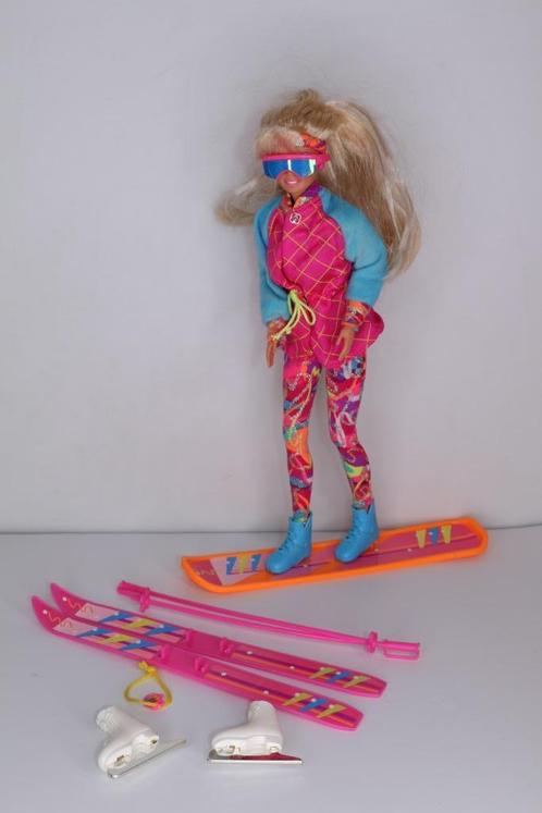 Barbie #13516 wintersport doll set Mattel vintage 1994, Kinderen en Baby's, Speelgoed | Poppen, Zo goed als nieuw, Barbie, Ophalen of Verzenden