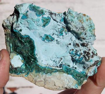 CHRYSOCOLLA en MALACHIET uit LUBUMBASHI in CONGO beschikbaar voor biedingen