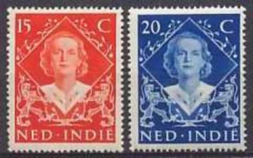 Ned-Indie NVPH nr 349/50 postfris Inhuldiging 1948