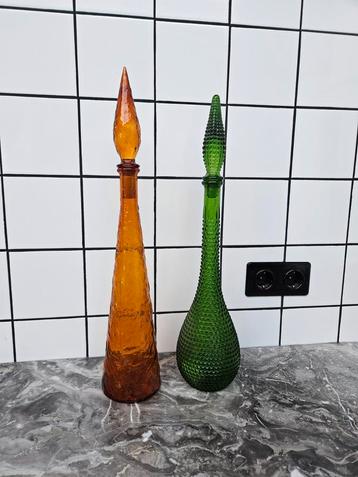 Empoli vintage karaf Italië rossini hobnail glas retro beschikbaar voor biedingen