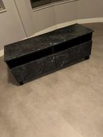 Ikea Besta TV meubel. Marmer zwart, Ophalen, Kunststof, 100 tot 150 cm, Zo goed als nieuw