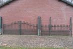 Tuinpoort sierpoort met looppoort en hekwerk totaal 22,7m, Ophalen, Gebruikt, 100 tot 150 cm, IJzer