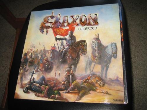 lp metal saxon crusader heavy hard rock carrere 66081 1984, Cd's en Dvd's, Vinyl | Hardrock en Metal, Gebruikt, Ophalen
