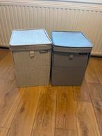 2 Brabantia Wasboxen - Grijs - Gebruikt, Gebruikt, 50 tot 75 cm, Ophalen of Verzenden, Minder dan 50 cm