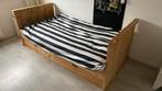 Steigerhout bed boekenkast bureau, Ophalen, 90 cm, Eenpersoons, Steigerhout