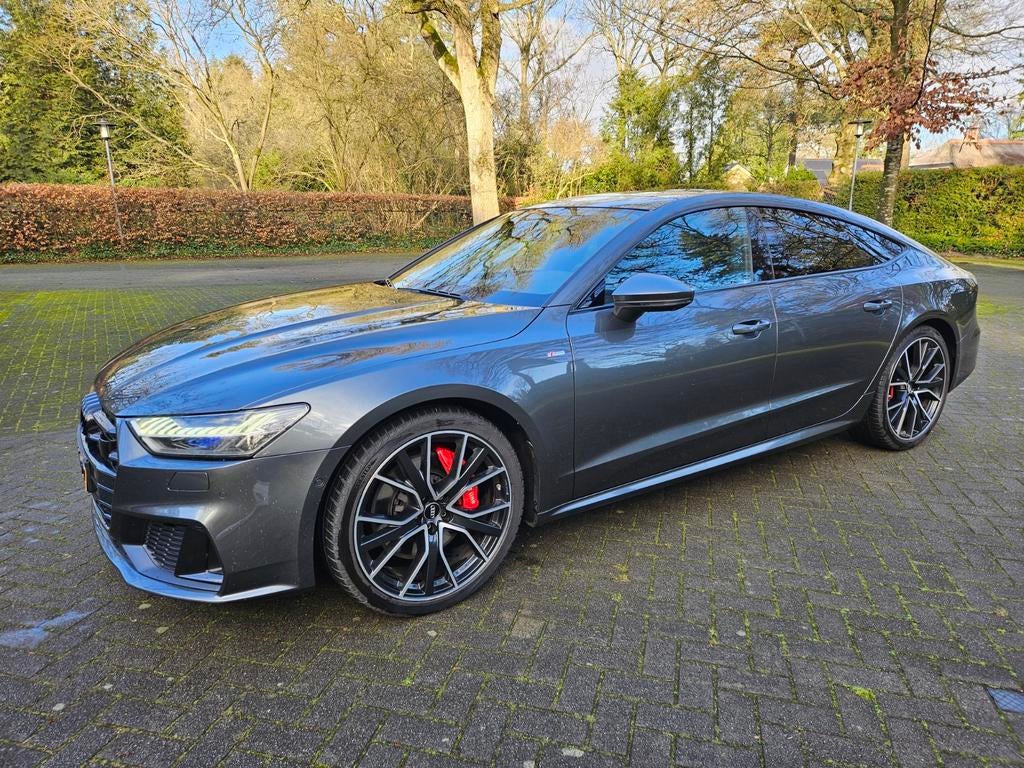 Audi A7 55 Tfsi Quattro vol opties luchtvering standkachel., Auto's, Zwart, 2995 cc, 2000 kg, Vierwielaandrijving