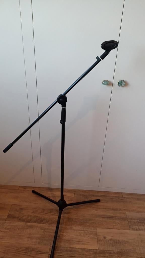 Microfoon standaard K&M zwart, Muziek en Instrumenten, Standaards, Zo goed als nieuw, Microfoon, Ophalen