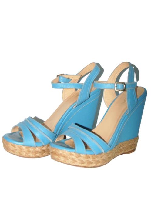 PAUL & JOE wedges, schoentjes, sleehakken, baby-blauw Mt. 36, Kleding | Dames, Schoenen, Zo goed als nieuw, Schoenen met hoge hakken