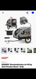 Hondenfietskarretje - Veilig en comfortabel!, Gebruikt, Opvouwbaar, 20 tot 40 kg, Hondenkar